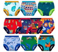 BIG ELEPHANT Toddler Training Pants, Soft Cotton Absorbent Training Underwear for Baby Boys & Girls