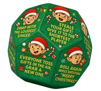 Big Elf Themed Gift Exchange Dice Interactive Party Game 12 Sides Rules Play Holiday Fun Activity Dice Exchange Christmas Trading Game Rules