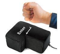 Big Enter Button XXL Enter Button with Desk Cushion USB Gadget Keyboard for Anti-Stress-Relief