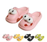 Big Eye Dog Slippers for Women Men, Tongue Kiss Slippers Couples, Tongue Fun Cartoon 3D Kissing Slipper (Pink, M, Adult, Women, 3, Numeric Range, UK Footwear Size System, 3.5, Medium)