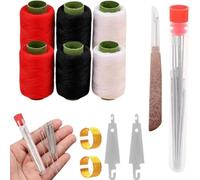 Big Eye Steel Sewing Needles Kit, 37PCS Sewing Tool Set, Needles Thread Hand Repair Tools, Stainless Steel Sewing Needles Set, for Beginners & Daily Use (1 Set)