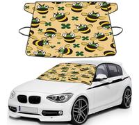 Big Eyed Bee Print Car Windshield Cover For Ice And Snow Universal Fit For Most Cars Multifuntional Ice Protector Keep Snow Frost Off