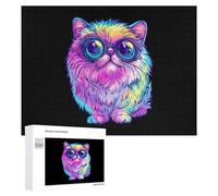 Big Eyed Cat Jigsaw Puzzles for Adult Family Activities Games Home Decor Puzzle 500 PCS