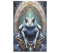 Big Eyed Frog 1000 Piece Jigsaw Puzzle- Brain Teaser Game for Adults & Children - Educational Activities Wooden Jigsaws 78×53cm