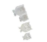 Big Eyed Owl Sculpture Silicone Mold for Soap Making Chocolate Candy Fondant Cake Decoration Cement Clay Animal Silicone Casting