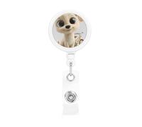 Big Eyed Puppy Retractable Badge Holder Convenient and Durable for Offices Schools and Hospitals Use
