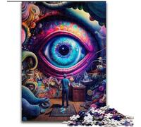 Big Eyes Jigsaws 1000 Pieces for Adults cardboard Jigsaw Puzzles for Adults Ideal for Family Fun, Relaxation 26x38cm
