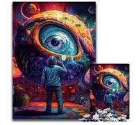 Big Eyes Jigsaws 1000 Pieces for Adults Wooden Jigsaw Puzzles Ideal for Teenagers & Collectors, Travel Gift, Family Activity 50x75CM/19.68x29.52inch