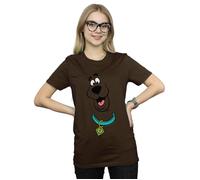 Big Face Cotton Boyfriend T-Shirt Scooby Doo Chocolate XXL
