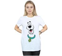 Big Face Cotton Boyfriend T-Shirt Scooby Doo White M