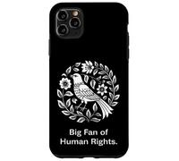 Big Fan Of Human Rights Bird Floral Protest Graphic Message Case for iPhone 11 Pro Max