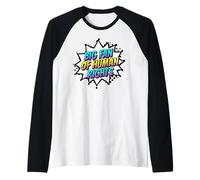 Big Fan of Human Rights Bold Equality Justice Statement Raglan Baseball Tee