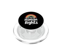 BIG FAN OF Human Rights - Colorful Rainbow PopSockets PopGrip for MagSafe