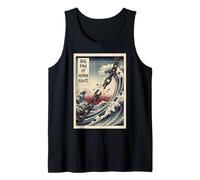 Big Fan of Human Rights Great Wave Breaking Chain Graphic Tank Top