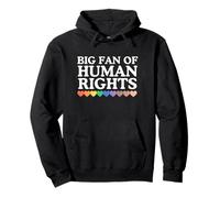 Big Fan Of Human Rights LGBTQ+ Black History Y2K Gay Pride Pullover Hoodie