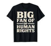 Big Fan Of Human Rights Patriotic American USA Vintage Retro T-Shirt