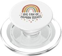 Big Fan Of Human Rights Rainbow PopSockets PopGrip for MagSafe