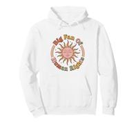 Big Fan Of Human Rights Retro 70s Sun Face Boho Celestial Pullover Hoodie