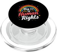 Big Fan Of Human Rights Retro Human Rights PopSockets PopGrip for MagSafe
