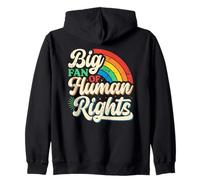 Big Fan Of Human Rights Social Justice Equality Zip Hoodie