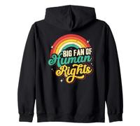 Big Fan Of Human Rights Social Justice Equality Zip Hoodie