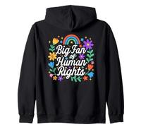Big Fan Of Human Rights Social Justice Equality Zip Hoodie