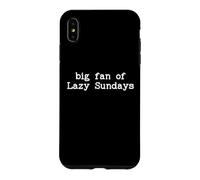 Big Fan of Sundays Lazy Funny Sunday Football Funday Weekend Case for iPhone XS Max