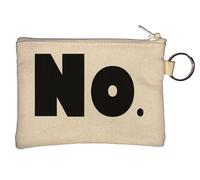 Big Fat No Key Chain Coin Purse Beige