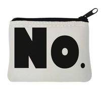 Big Fat No Neoprene Coin Purse Pouch 10x11cm White