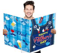 Big Father's Day Jumbo Card - Giant Card with Envelope 14 x 21.26 inch from Son Daughter Wife