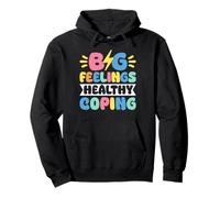 Big Feelings Healthy Coping School Counselor Pullover Hoodie