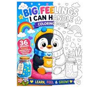 Big Feelings I can Handle Coloring book: A Cute Animal Emotions Coloring Book for Kids to Learn Calm, Confidence, and Self-Expression