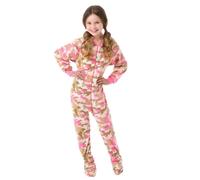 Big Feet Pjs Pink Camo (604) Kids Footed Pajamas (XS)