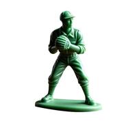 Big Figures Interesting Green Baseball Soldier Character Classic Toy Set Baseball Player Statue Novel Mini Soldier Statue Suitable For Home Desktop Decoration Dinosaur Mini (I, One Size)