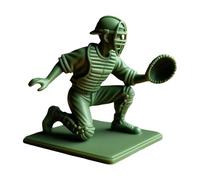 Big Figures Interesting Green Baseball Soldier Character Classic Toy Set Baseball Player Statue Novel Mini Soldier Statue Suitable For Home Desktop Decoration Dinosaur Mini (E, One Size)