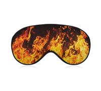 Big Fire Flames on Black Sleep Eye Mask Sleeping Light Blocking Cover Night Blindfold for Travel Nap