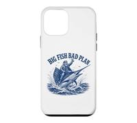 Big Fish Bad Plan Saltwater Fishing Captain Case for iPhone 12 mini