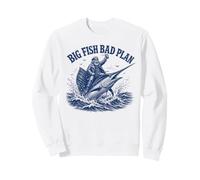 Big Fish Bad Plan Saltwater Fishing Captain Sweatshirt