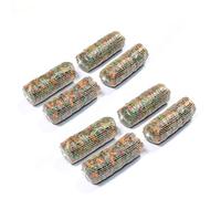 Big Fish Carp Fishing PVA Bait Bomb Stick Slow Long Melt Boilies Corn Garlic Halibut Tuna (C4-8x40g Dark Colors PVA Bombs Big Fish)