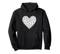 Big Fish Scale Heart Shape Cute Pullover Hoodie