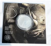 Big Five 1 oz silver coin (rhinore)