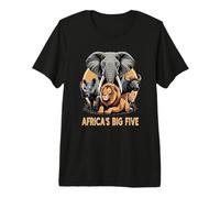 Big Five Safari Africa's Big 5 Wildlife South Africa Premium T-Shirt