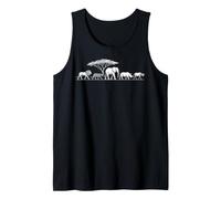 Big Five Safari Wildlife African Animals Tank Top