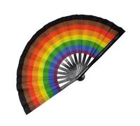 Big Folding Hand Fan, Great Dancing Hands Fans - 13 Inch Large Folding Fans | Foldable Decorative Crafts, Dance Supplies, Ho Decor