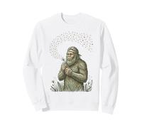 Big-Foot Blowing Dandelion Wishes Vintage Nature Lover 1 Sweatshirt