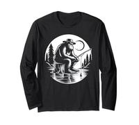 Big foot fishing, Cool Fishing Fisherman Bigfoot Sasquatch Long Sleeve T-Shirt