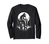 Big foot fishing, Cool Fishing Fisherman Bigfoot Sasquatch Long Sleeve T-Shirt