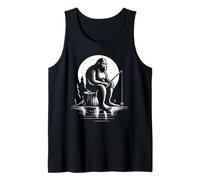Big foot fishing, Cool Fishing Fisherman Bigfoot Sasquatch Tank Top