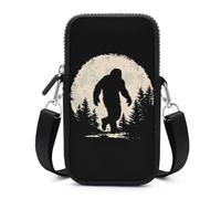 Big Foot Forests Moon Small Crossbody Bag Adjustable Mobile Phone Bags Wallet Pouch Shoulder for Women Men