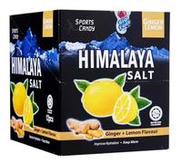 Big Foot Himalaya Salt Mint Ginger & Lemon Sports Candy Extra Cool Mint Candy Throat Soothing (12 Packs/Box) Halal